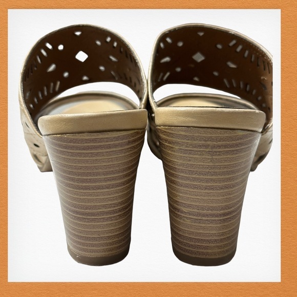 Natural Soul by Naturalizer Womens Beige‎ High Heel Sandals Size 7 - Picture 5 of 13